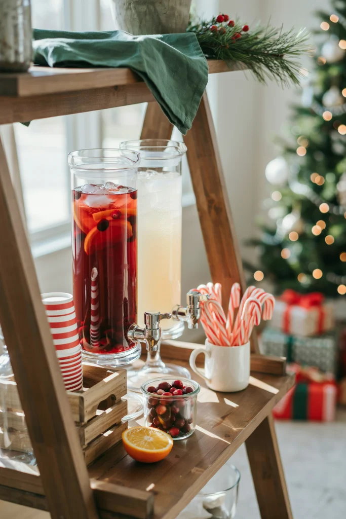 Candy Cane Sip Station