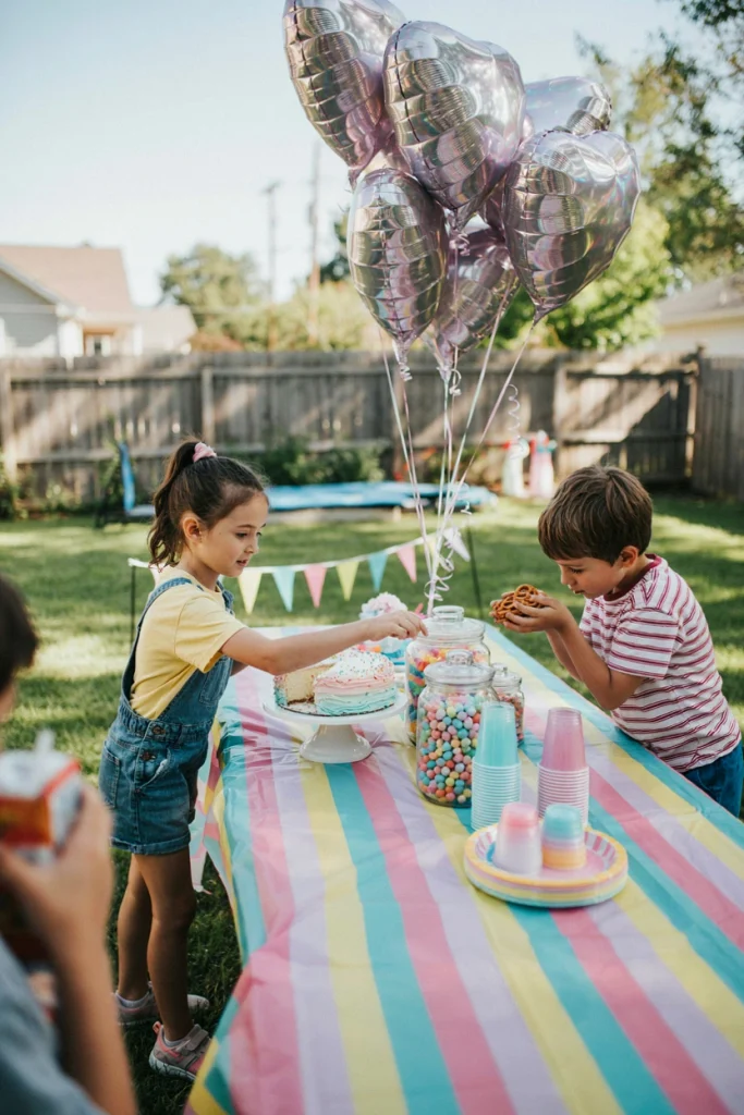 Lisa Frank Rainbow Snack Table