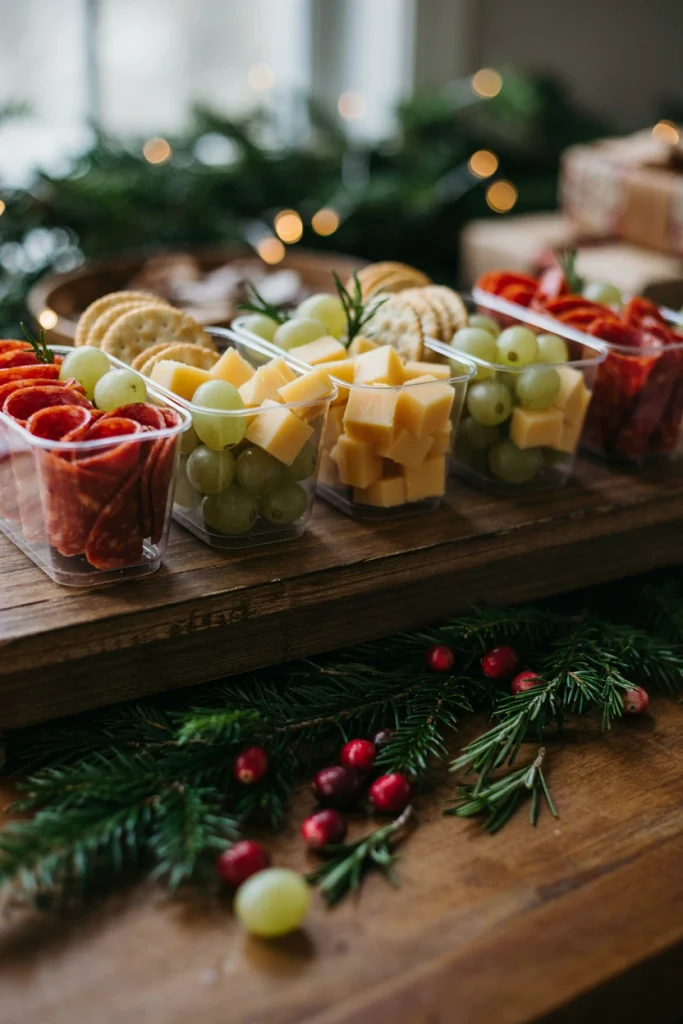 Mini Individual Christmas Grazing Cups
