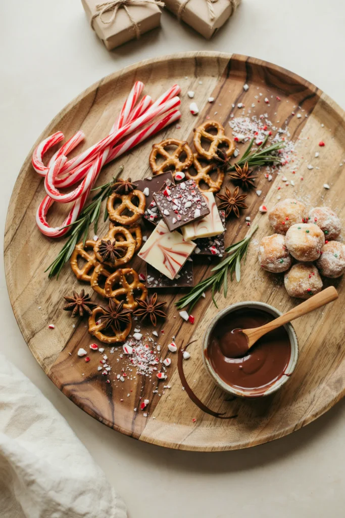 Round Wooden Candy Charcuterie