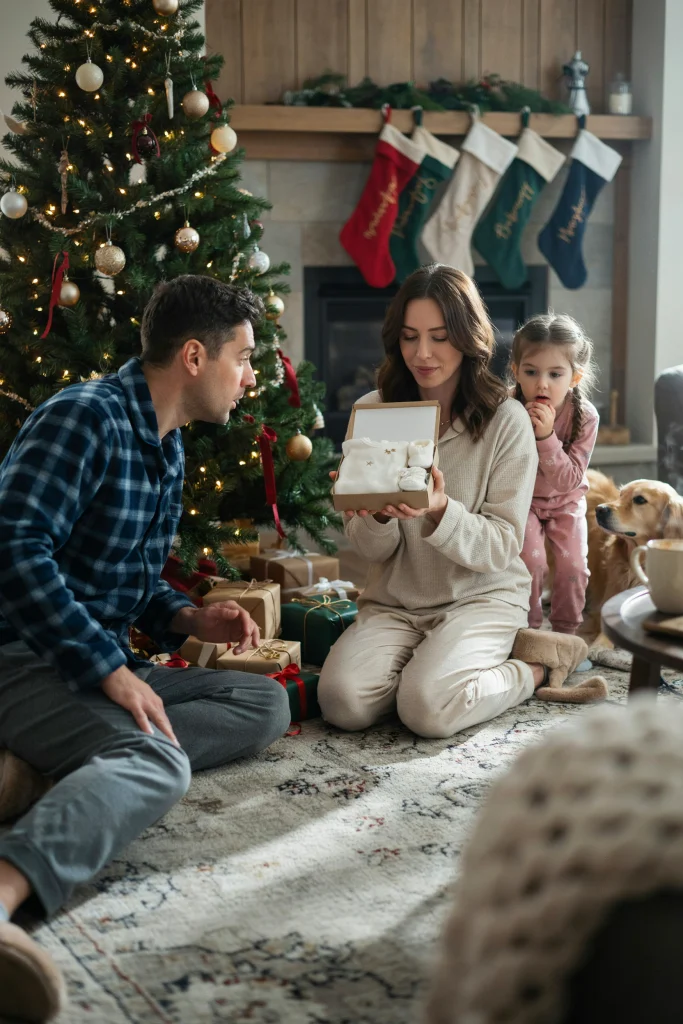 Stocking & Gift-Wrap Gender Reveal Ideas
