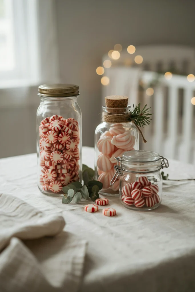 Trio of Vintage Candy Jar