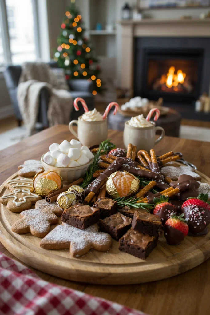 Sweet Christmas Dessert Charcuterie Board