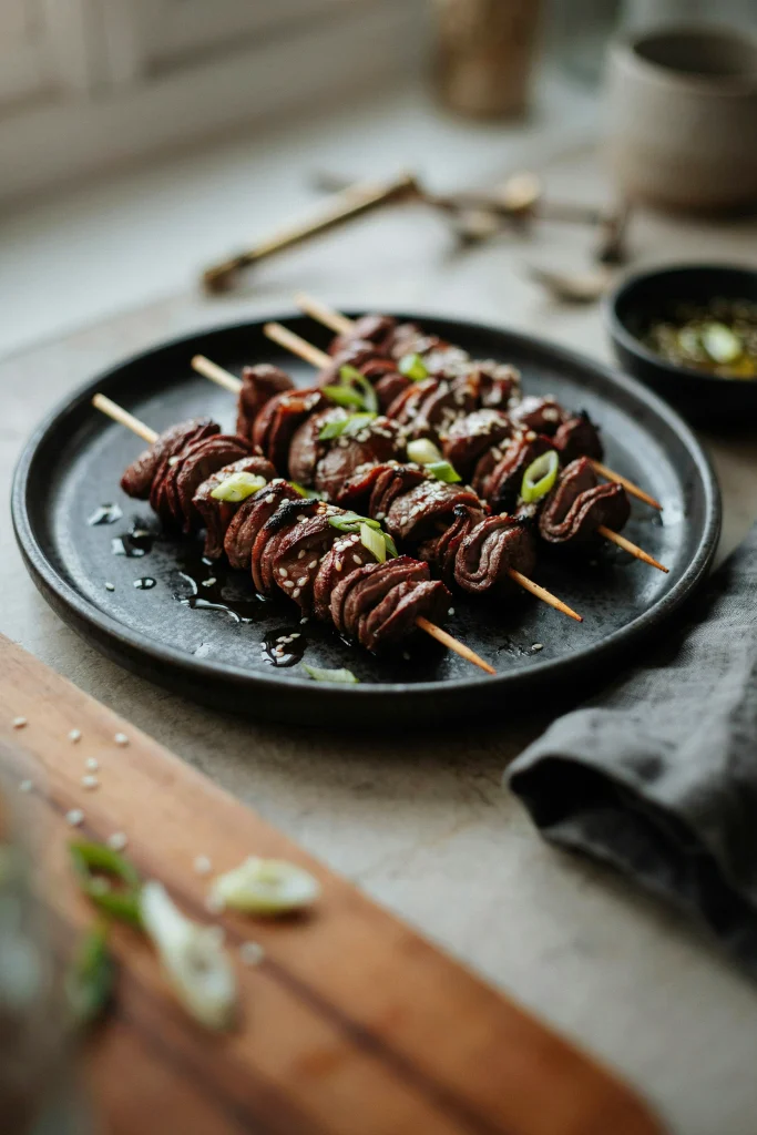 Korean BBQ Beef Skewers