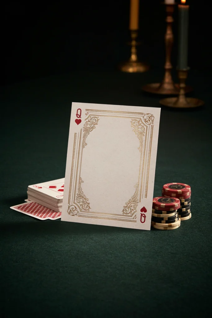 Casino Night Playing Card Invitation