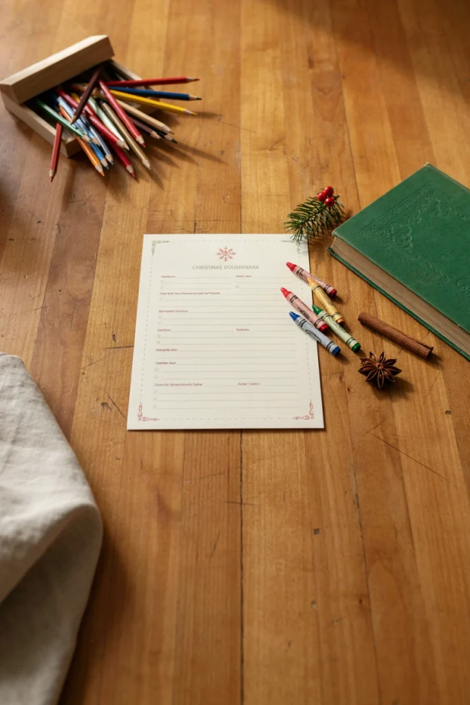 Letter to Santa With Favorite Things