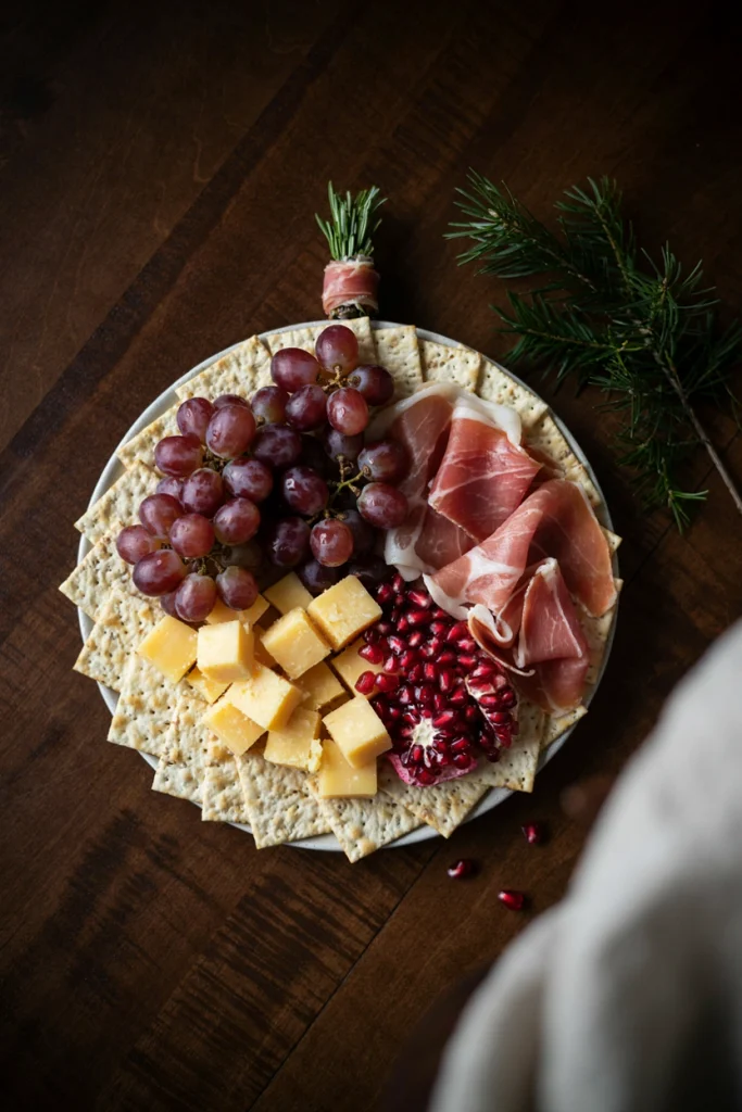 Christmas Ornament-Shaped Charcuterie Board