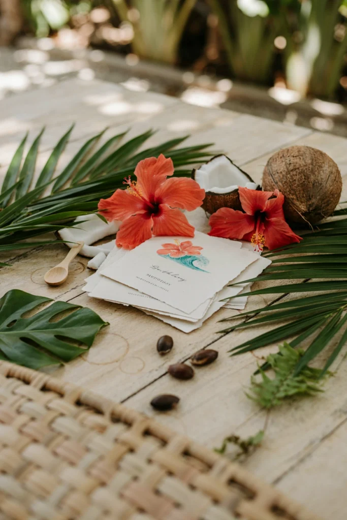 Tropical Hawaiian Luau Invitation